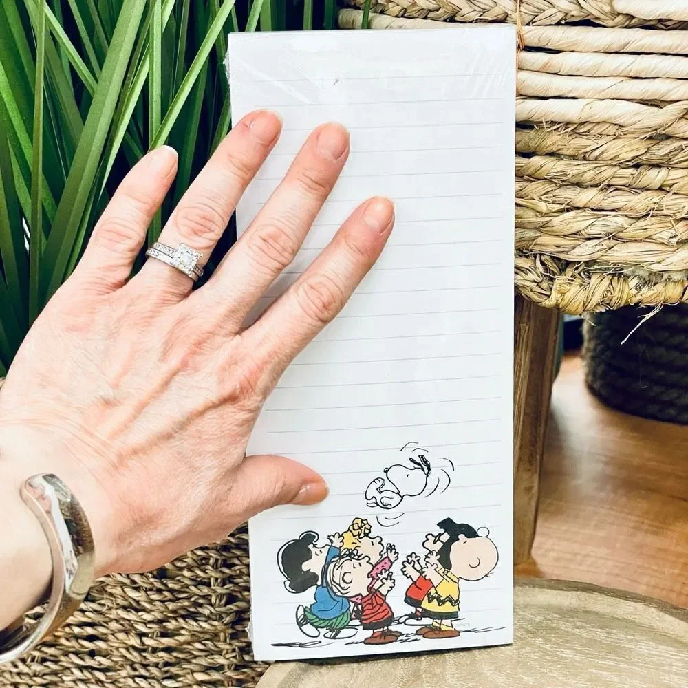 NWT Graphique Magnetic Peanuts Snoopy & Gang Grocery,Shopping,To do List Notepad